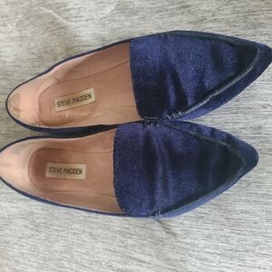 Steve Madden Women's Navy Blue Loafers Sz 7